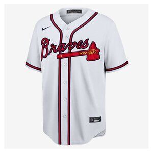 NIKE Men's Dansby Swanson White Atlanta Braves Replica Player Jersey Size L